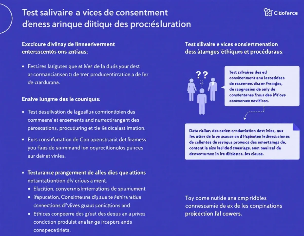 Test salivaire et vices de consentement : analyse juridique des enjeux éthiques et procéduraux