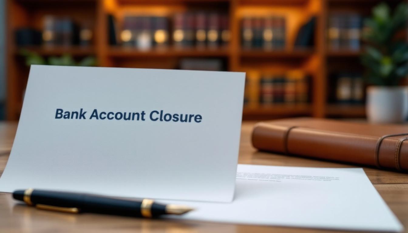 Modèle de lettre fermeture compte bancaire à personnaliser
