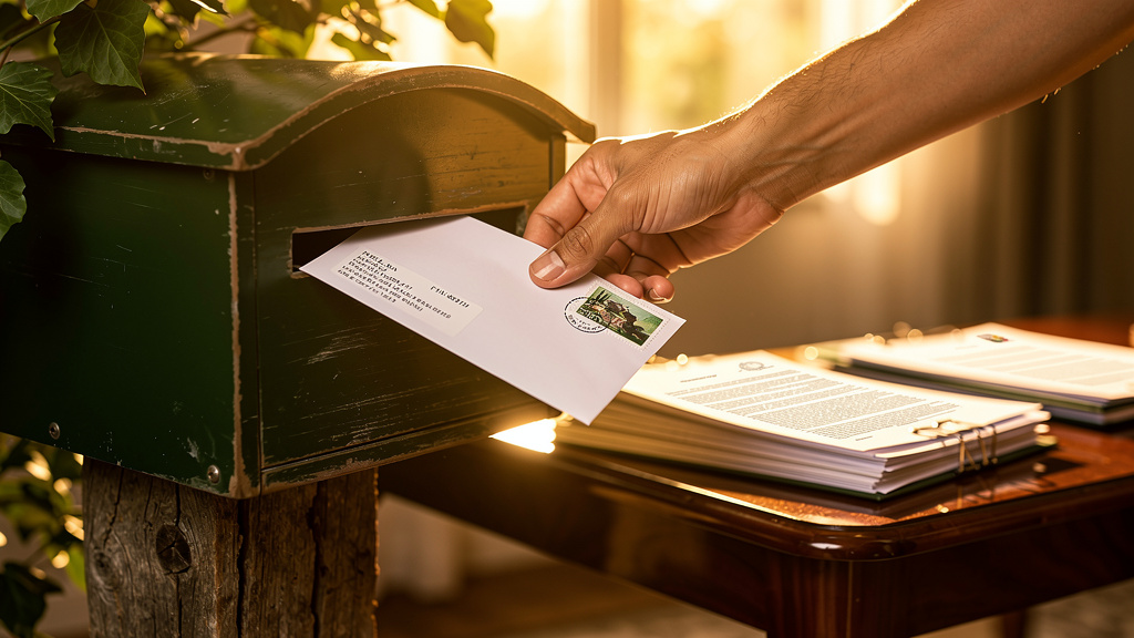 Votre courrier a été remis à la poste par l'expéditeur et les délais